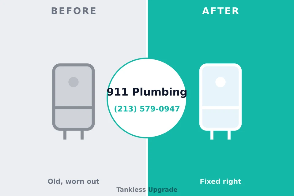 Before and after: plumbing company Tyhee, ID